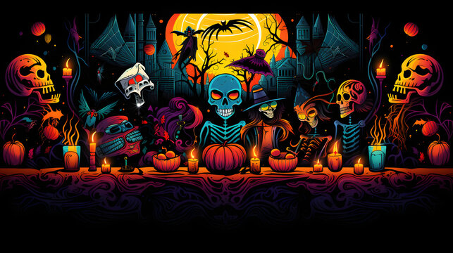 Halloween Sombrio: Uma Noite de Mist&eacute;rio e Divers&atilde;o!, IA Generativa