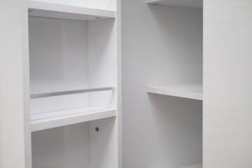 top view of a opened empty drawer 