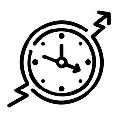 market timing Line Icon