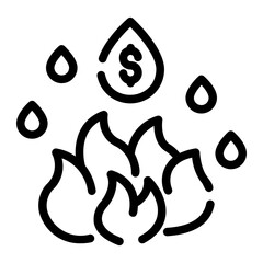 risk reduction Line Icon