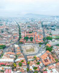 Obraz premium Aerial photography, China, Fujian Province, Quanzhou City, Dejimen ruins, Tianhou Temple