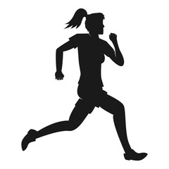running vector illustration design
