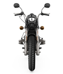 Black Motorcycle Isolated