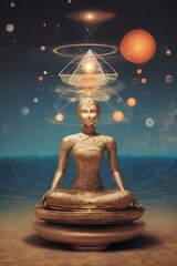 Transcendence in the Ever-Changing Cosmos Metaphysical Unveiling Generative AI




