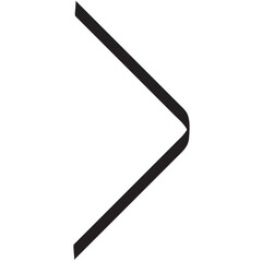 Digital png illustration of bent black ribbon on transparent background