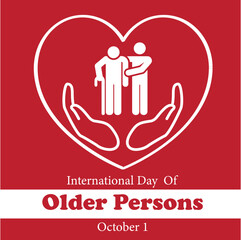 Respect and Celebrate: International Day for the Elderly Vector