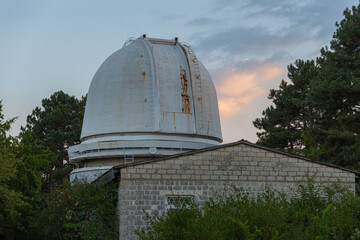 Obraz premium Crimean Astrophysical Observatory - located in the Bakhchisarai district, near the village of Nauchny, Crimea, Russia, 29.08.2023