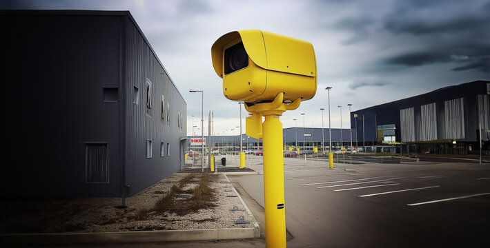 camera on the street, camera on the road, security camera at parking hd wallpaper