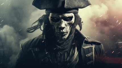 Fototapeta premium skeleton pirate