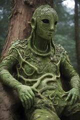 Guardian of the Enchanted Glade The Spriggan's Eerie Vigil Generative AI




