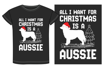 Dog Breeds Christmas T-shirt Design.  Christmas dog t-shirt design vector