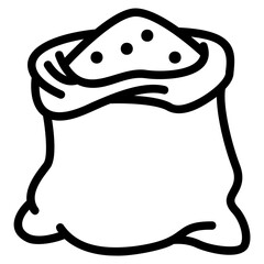 flour outline icon