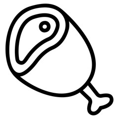 meat outline icon
