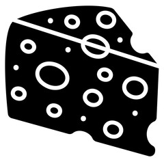 cheese glyph icon