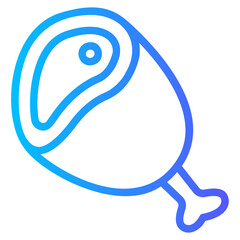 meat gradient icon