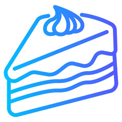 Obraz premium cake gradient icon