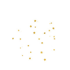 Gold glitter texture star planet illustration
