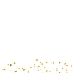 Gold glitter texture star planet illustration