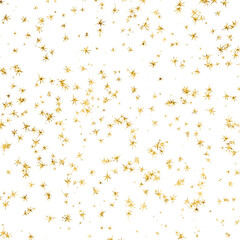 Gold glitter texture star planet illustration