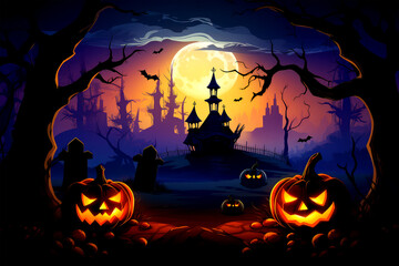haloween day on background