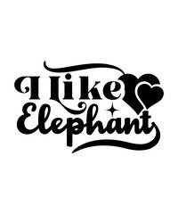 i like elephants svg