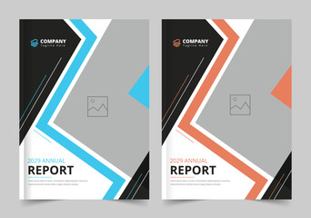 Corporate Book Cover Design Template, Annual Report, Cover Design for Brochure, Annual Report, Magazine, Poster, Corporate Presentation, Front and back, A4 Size, Brochure