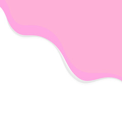 pink wave shape