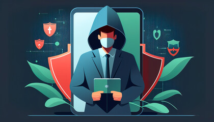The Dark Side of the Web: Protecting Yourself from Cybercrime and Piracy - ai generated