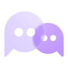 Chat Glassmorphism UI Icon Sign and Symbol Design Illustrator Png Svg	