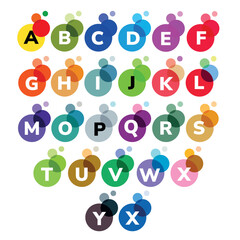 Set of colorful Alphabet For Kids Education