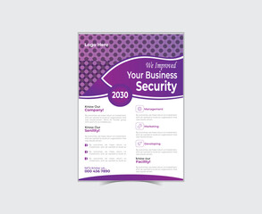 Modern creative corporate flyer design templet.