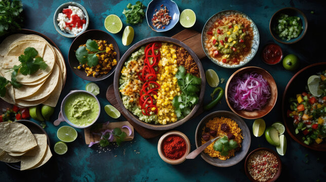 A DIY taco bar serves up customizable creations for hungry party-goers