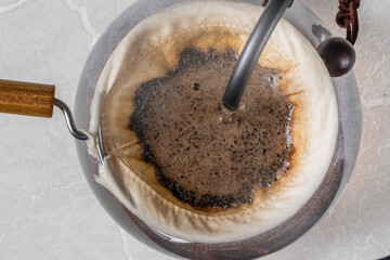 ネルドリップコーヒー　 coffee with authentic flannel drip