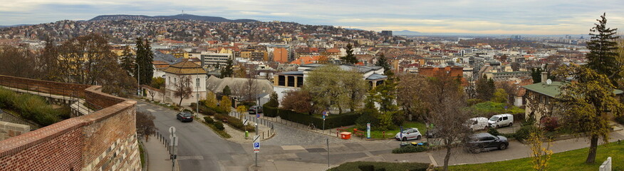 Panoramic view of Budapest from Fisherman's Bastion,Hungary,Europe
