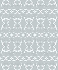 Art design heart line seamless pattern