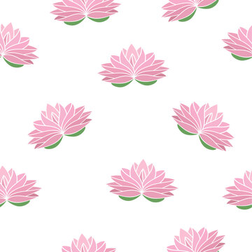 pink lotus water lilly flower icon
