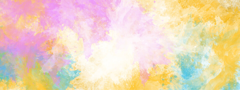 soft watercolor background. blue and violet rainbow pastel unicorn girly watercolor background