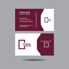 modern design layout minimalist elegant business card design with Mockup Vector illustration for
business and personal use.