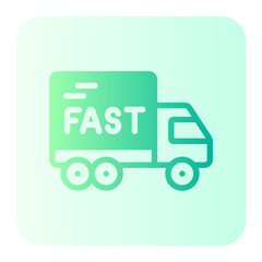 fast delivery gradient icon