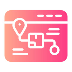 tracking gradient icon