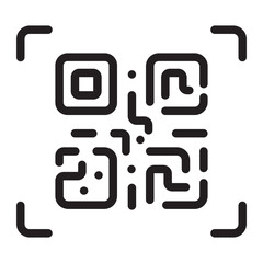 qr code line icon