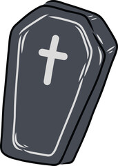 Fototapeta premium Hand Drawn Coffin