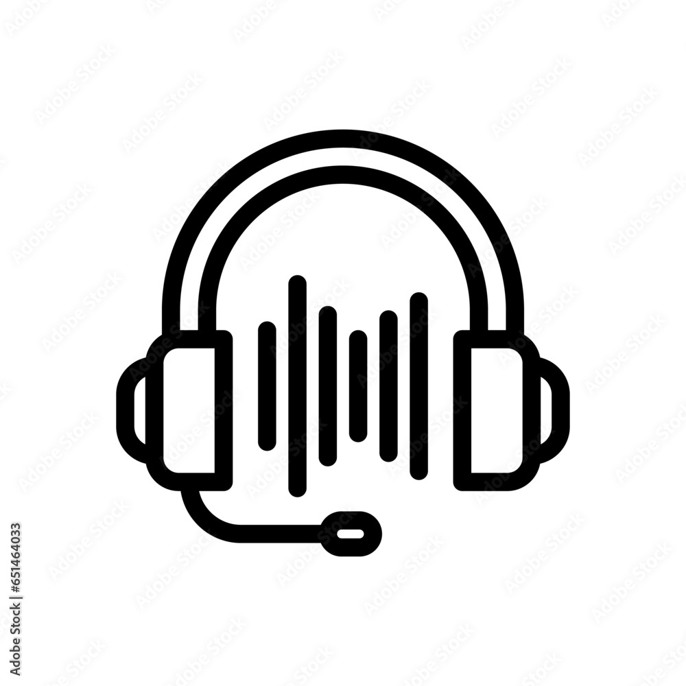 Poster podcast icon design. vector symbols in trendy and modern line style on white background suitable for