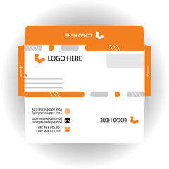Vector corporate envelope design template.

