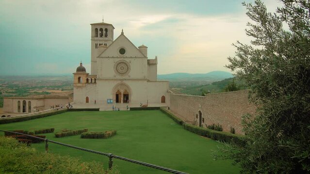 Assisi, Italia, vista delle chiesa di san Francesco