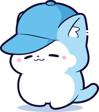 Smurf Cat, Blue Cat in a Blue Cap