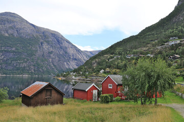 Fototapeta na wymiar Eidfjord in Norwegen