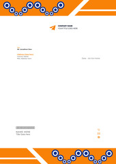 modern business letterhead design for corporate company