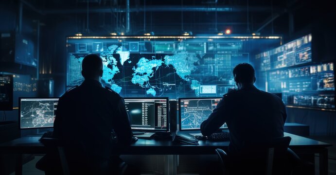 cyber analysts in a modern lab, decoding malicious scripts and developing robust security