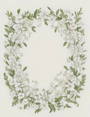 wreath of white flowers
